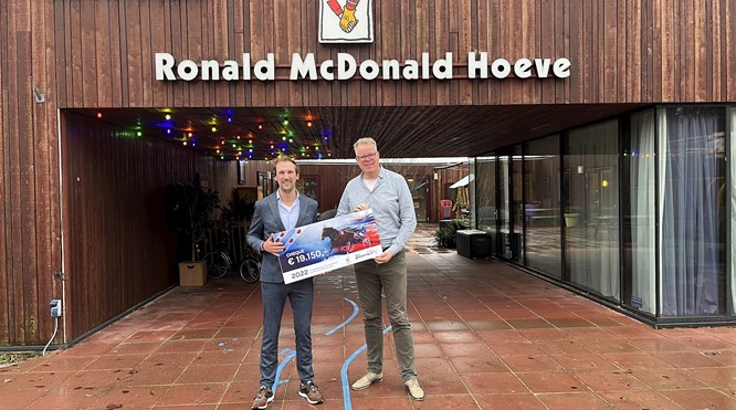 Fantastisch bedrag voor Ronald McDonald Hoeve